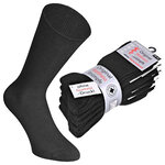 Diabetikersocken ohne Gummidruck Baumwolle gerippt schwarz - 7