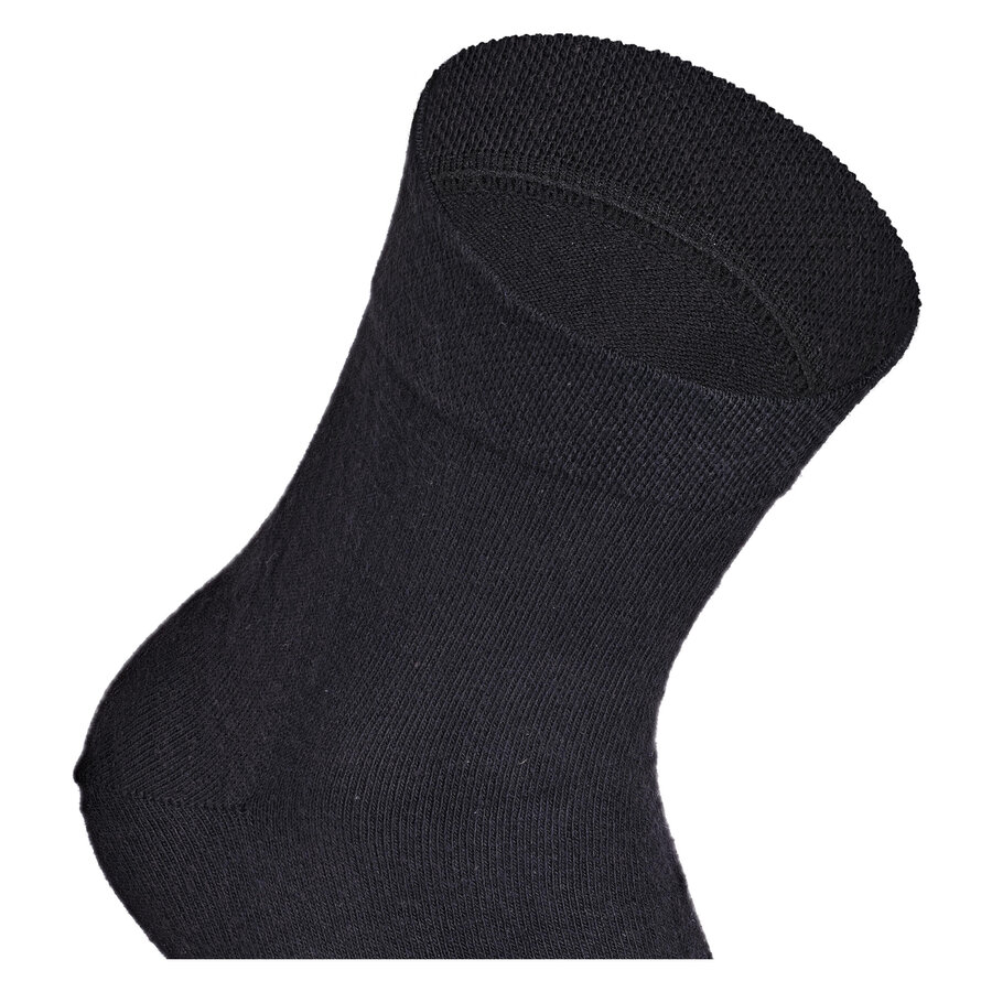 Kurze extra breite weite Socken schwarz - 6