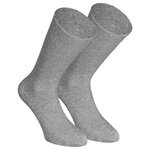 Diabetikersocken ohne Gummidruck Baumwolle gerippt grau-anthrazit-mix - 12