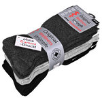 Diabetikersocken ohne Gummidruck Baumwolle gerippt grau-anthrazit-mix - 2