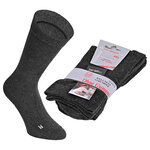 Extra breite weite Socken ohne Gummidruck anthrazit - 5