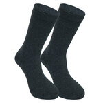 Extra breite weite Socken ohne Gummidruck anthrazit - 19