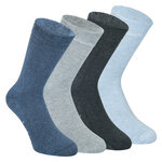 Bambus Socken ohne Gummidruck melange-mix - 1