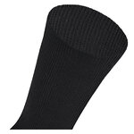 Berufssocken Baumwolle schwarz 1/1 Rippe - 8