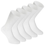 Kochfeste Arztsocken Schwesternsocken Baumwolle Rippe weiß - 1