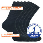Sport Tennissocken Rippstrick-Schaft schwarz - 10