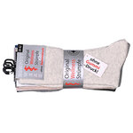 Diabetikersocken ohne Gummidruck Baumwolle gerippt natur-grau-blau-mix - 2