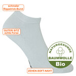 Bio-Baumwolle Sneakersocken GOTS weiß - 8