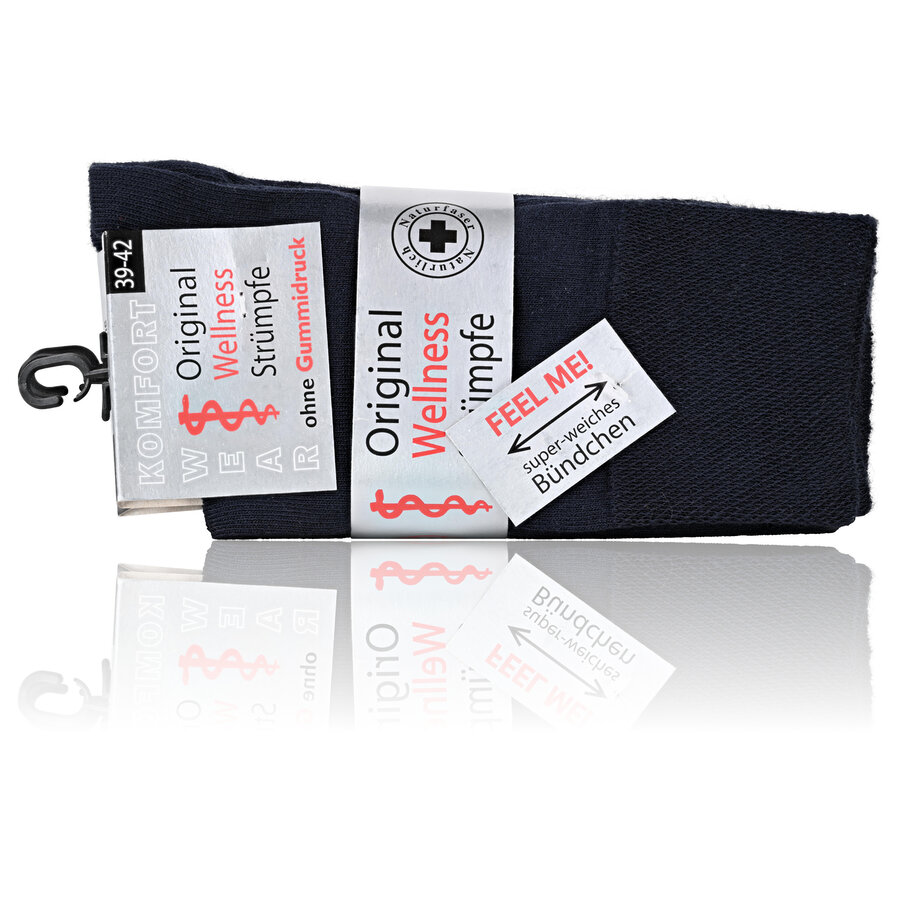 Komfort-Socken ohne Gummidruck marine - 2