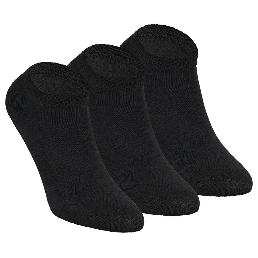Bio-Baumwolle Sneakersocken GOTS schwarz