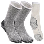 Dicke Thermo Socken CorDura-Alpaka-Wolle grau - 1