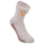 Dicke Alpaka Wolle Homesocks ABS-Noppen beige - 9