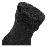 Dicke Alpaka Wolle Homesocks ABS-Noppen anthrazit - 4