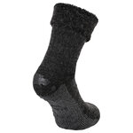 Dicke Alpaka Wolle Homesocks ABS-Noppen anthrazit - 9