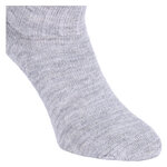 Alpaka Socken mit Wolle gerippt grau - 7