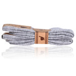 Alpaka Socken mit Wolle gerippt grau - 4