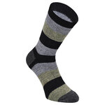 Alpaka-Wollsocken Blockstreifen Naturtöne - 12