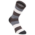 Alpaka-Wollsocken Blockstreifen Naturtöne - 5