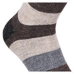 Alpaka-Wollsocken Blockstreifen Naturtöne - 11