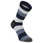 Alpaka-Wollsocken Blockstreifen Naturtöne - 9