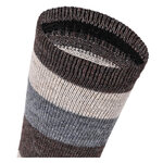 Alpaka-Wollsocken Blockstreifen Naturtöne - 4
