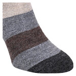 Alpaka-Wollsocken Blockstreifen Naturtöne - 8