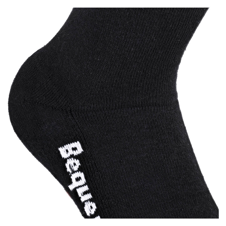 Extra breite weite Gummi-Noppen-Socken ohne Gummidruck-Bündchen schwarz - 8