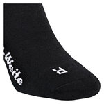 Extra breite weite Noppen-Socken ohne Gummidruck Polsterung schwarz - 10