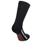Extra breite weite Noppen-Socken ohne Gummidruck Polsterung schwarz - 6
