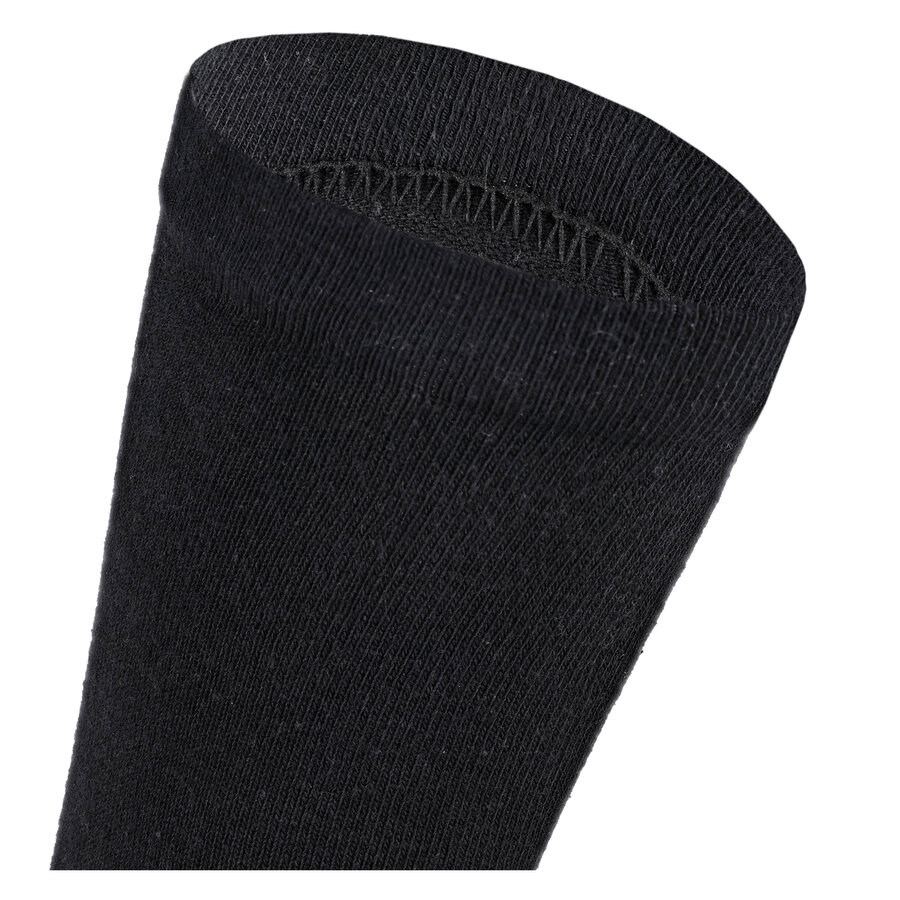 Extra breite weite Gummi-Noppen-Socken ohne Gummidruck-Bündchen schwarz - 6