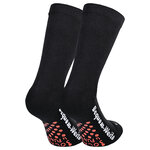 Extra breite weite Noppen-Socken ohne Gummidruck Polsterung schwarz - 4