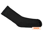 Extra breite weite Noppen-Socken ohne Gummidruck Polsterung schwarz - 5