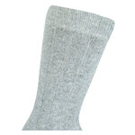 Merino Kaschmir Wolle Socken grau-melange - 4