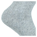 Merino Kaschmir Wolle Socken grau-melange - 5
