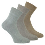 Kurzsocken ohne Gummidruck Baumwolle natur-beige-mix - 5