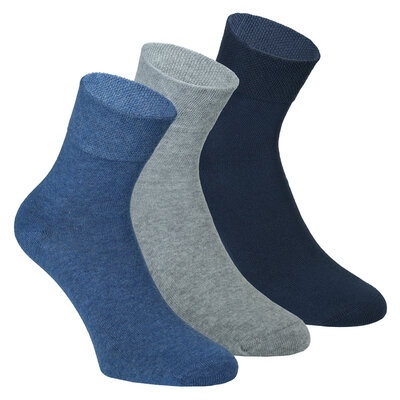 Wellness Kurzsocken ohne Gummidruck mit Baumwolle