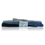 Kurzsocken ohne Gummidruck Baumwolle blau-grau-mix - 4