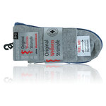 Kurzsocken ohne Gummidruck Baumwolle blau-grau-mix - 10