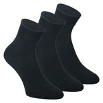 Kurzsocken ohne Gummidruck Baumwolle schwarz - 1