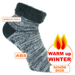 Noppen-Kuschelsocken kurz Camano anthrazit-melange - 2