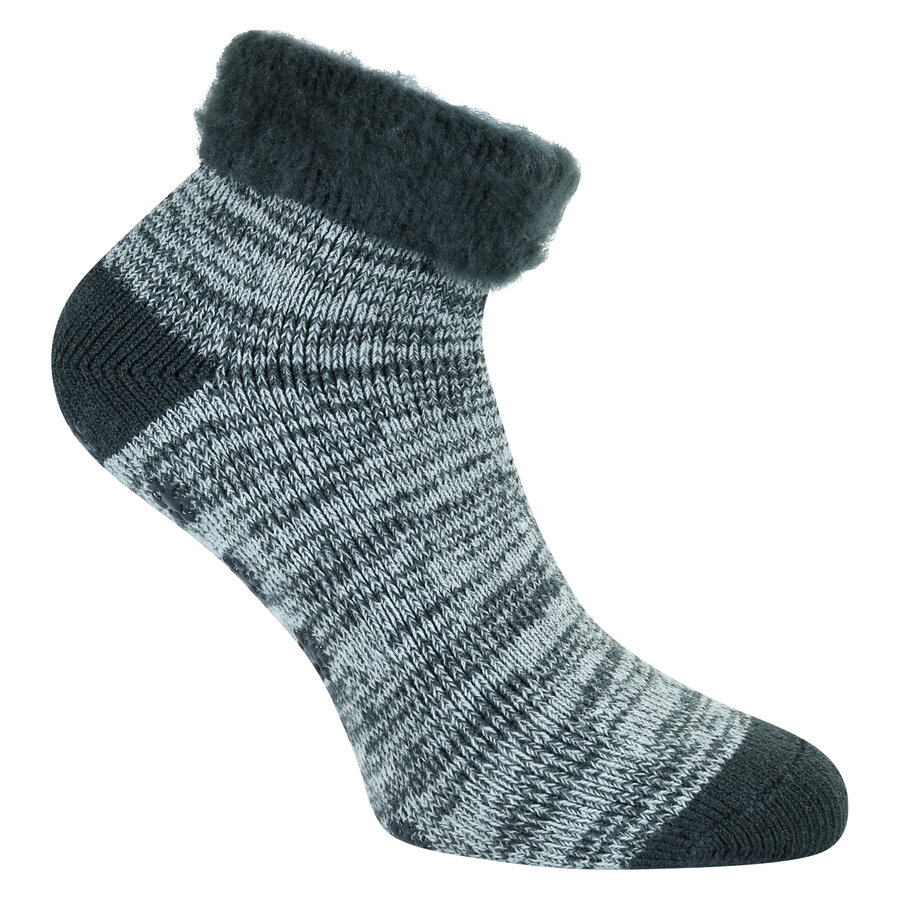 Noppen-Kuschelsocken kurz Camano anthrazit-melange