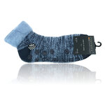 Noppen-Kuschelsocken Kurzform Camano blau-melange - 2