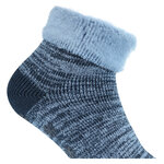 Noppen-Kuschelsocken Kurzform Camano blau-melange - 6