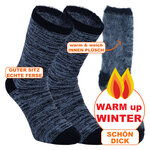 Thermo-Socken warm-up Camano blau-melange - 2
