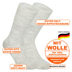 Business Socken Merino-Wolle Made in Germany sand-beige - 2