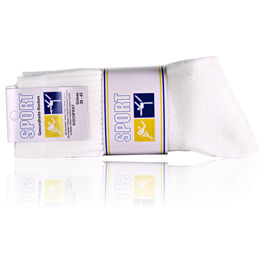 Sport Tennis-Komfortsocken kochfest weiß - 2