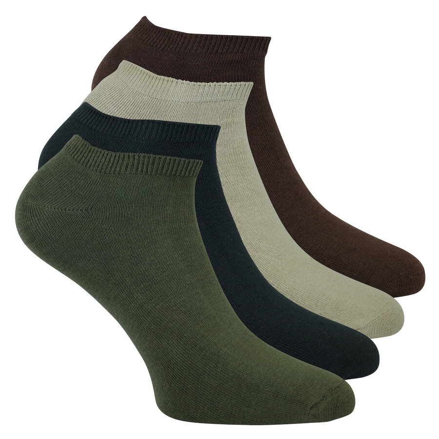 Sneakersocken beige braun mix