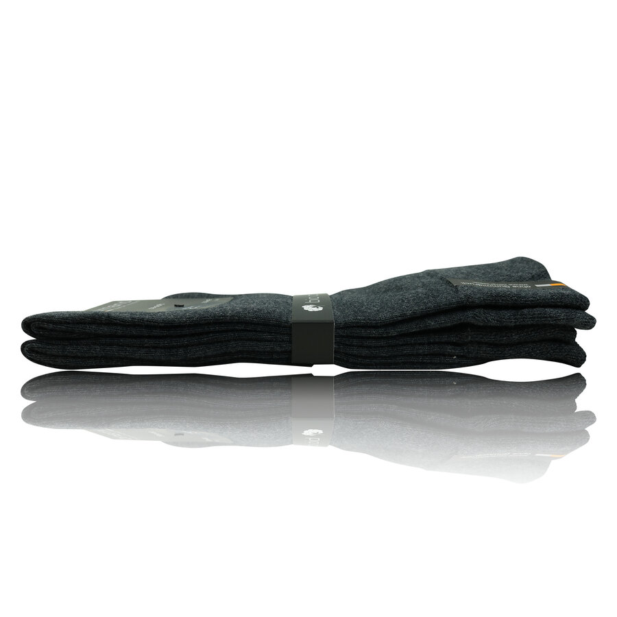 Baumwoll-Socken ohne Gummidruck camano anthrazit-melange - 6