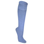 Baumwoll-Kniestrümpfe ohne Gummi-Druck jeans-blau - 5