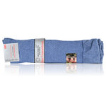 Baumwoll-Kniestrümpfe ohne Gummi-Druck jeans-blau - 3
